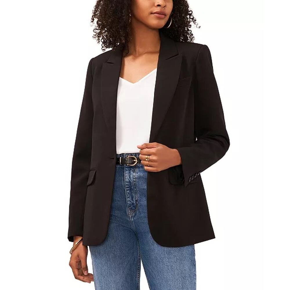 Vince Camuto Women’s 2XL Black One-Button Blazer Jacket NWT $139 Style V362948V